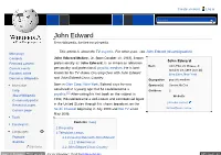 John Edward from Wikipedia, the Free Encyclopedia