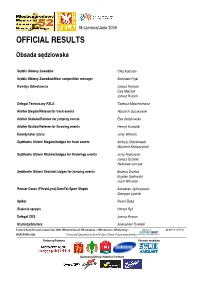 Official Results