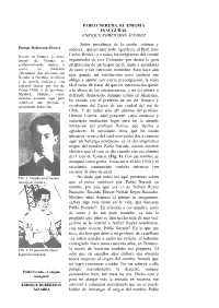 Pablo Neruda, El Enigma Inaugural / Enrique Robertson Álvarez