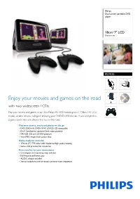 PD7032/05 Philips Dual Screen Portable DVD Player