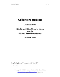 Collection Register