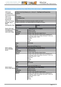 CTRI Trial Data