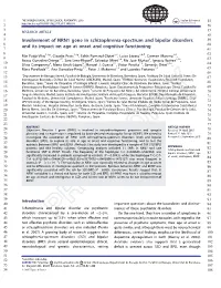 Involvement of NRN1 Gene in Schizophrenia-Spectrum And