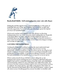 Basketball Skills | Intrainingsports.Com | 561-281-8330