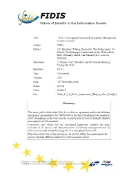 Future of Identity in the Information Society Summary