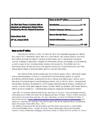 On Their Own Terms: a Lexicon with an Emphasis on Information-Related Terms Produced by the U.S. Federal Government