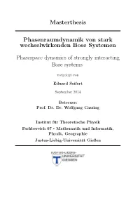 Phasespace Dynamics of Strongly Interacting Bose Systems