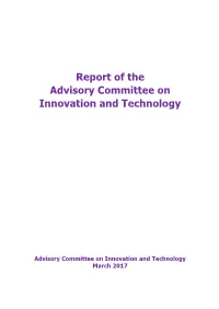 Report of the Advisory Committee on Innovation and Technology