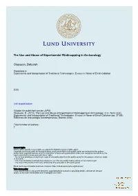 The Use and Abuse of Experimental Flintknapping in Archaeology Olausson, Deborah