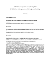 Abstracts ISG IUCN 2014 Prelim