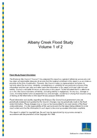 Albany Creek Flood Study Volume 1 of 2