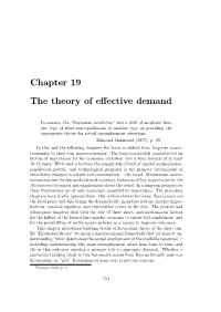 Chapter 19 the Theory of Effective Demand