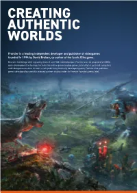 Frontier Developments Plc Annual Report and Accounts 2020