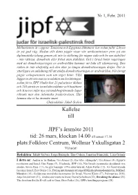 JIPF-Bladet 2011-1
