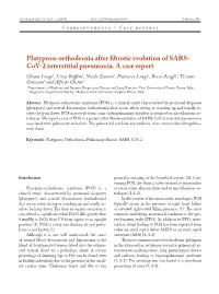 Platypnea-Orthodeoxia After Fibrotic Evolution of SARS- Cov-2 Interstitial Pneumonia