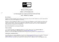 13/02/2015 Enterprise Resources Planning and Building Standards Weekly List of Planning Applications Li