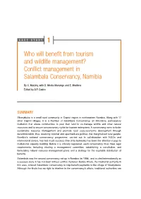Conflict Management in Salambala Conservancy, Namibia