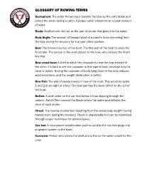 Glossary of Rowing Terms