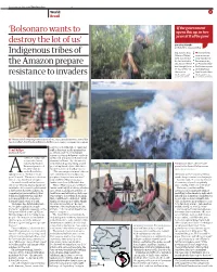 Indigenous Tribes of the Amazon Prepare Resistance To