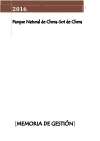 Memoria De Gestión]