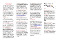 November Lists Are Available at the Back of the Church. Those Whose