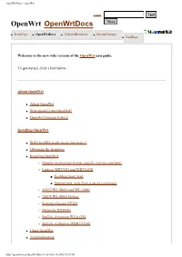 Openwrtdocs - Openwrt