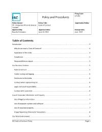 Policy and Procedures CA-001