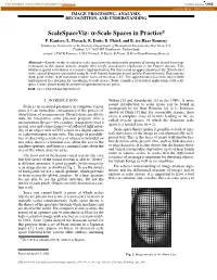 Scalespaceviz: &#X03b1;-Scale Spaces in Practice
