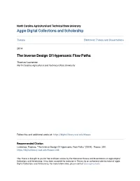 The Inverse Design of Hypersonic Flow Paths