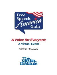 A Voice for Everyone a Virtual Event October 14, 2020