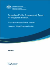 Australian Public Assessment Report for Filgotinib Maleate