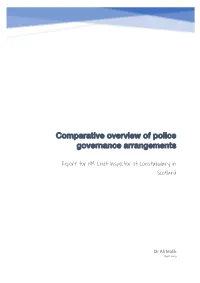 Comparative Overview of Police Governance Arrangements