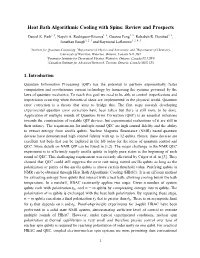 Heat Bath Algorithmic Cooling with Spins: Review and Prospects