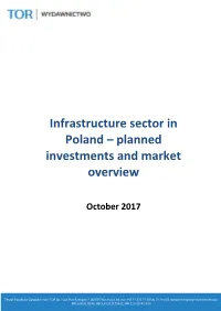 Infrastructure Sector in Poland – Planned Investments and Market Overview