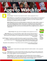 Internet Safety Series Apps to Watch For