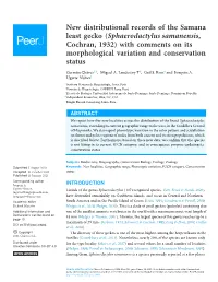 Sphaerodactylus Samanensis, Cochran, 1932) with Comments on Its Morphological Variation and Conservation Status
