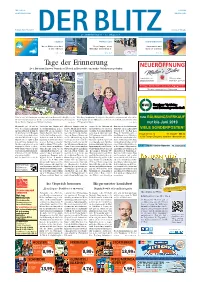 Tage Der Erinnerung Zwei Briten Mit Finower Wurzeln Auf Besuch in Eberswalde, Um an Ihre Vorfahren Zu Gedenken
