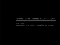 Television Reception in Apollo Bay
