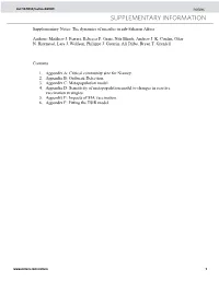 The Dynamics of Measles in Sub-Saharan Africa PDF Document