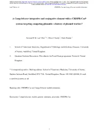 A Campylobacter Integrative and Conjugative Element with a CRISPR-Cas9