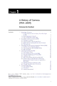 Chapter 1 a History of Cameca