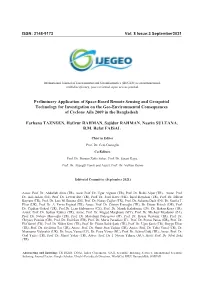 Preliminary Application of Space-Based Remote Sensing And