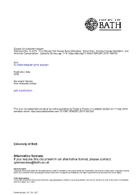 Alternative Formats If You Require This Document in an Alternative Format, Please Contact: Openaccess@Bath.Ac.Uk