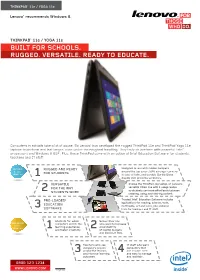 Built for Schools. Rugged. Versatile. Ready to Educate