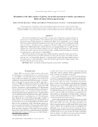 Dissolution of the (001) Surface of Galena: an in Situ Assessment of Surface Speciation by ß Uid-Cell Micro-Raman Spectroscopy