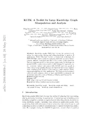 KGTK: a Toolkit for Large Knowledge Graph Manipulation and Analysis