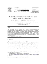 Memoryless Determinacy of Parity and Mean Payoff Games