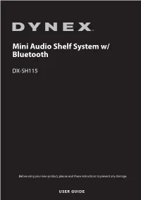 Mini Audio Shelf System W/ Bluetooth