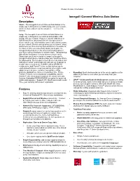 Iomega® Iconnect Wireless Data Station Description Features