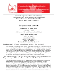 Programme with Abstracts